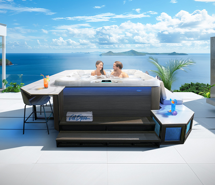 Calspas hot tub being used in a family setting - Rancho Cordova